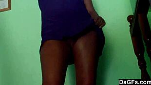 She flashes ass outdoor and sucks dick.