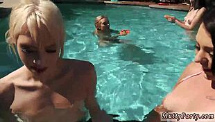 Redhead Teen's First Anal Pool Fuck!