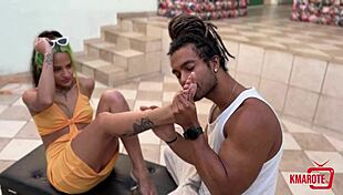 Making My Boy Moan with Sexy Foot Play!