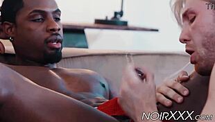 Stallion Deangelo Jackson Shows Muscular Bodybuilder Strength In Interracial Encounter