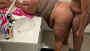 Fake security cameras in bathroom capture couple enjoying intimate race mix-up