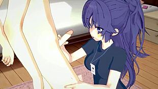 blue archive yuuka thicc thigh hentai