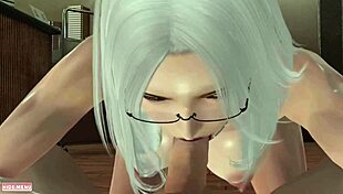 She really knows how to suck dick in The Librarian Ep 3