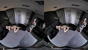 Dark room vr - shh we are cumming!