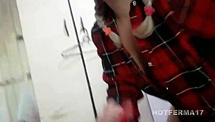 I watch my blonde cousin bent over in doggystyle pov cumshot homemade