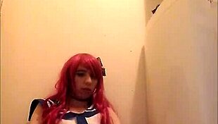 Solo Trap Jerks Off And Swallow Cum