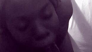 ebony girl deepthroats big black cock in pov?