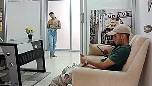 I found my horny stepson masturbating and helped him out - full story