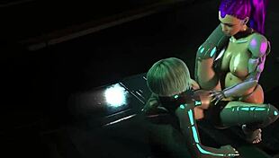 futa3dx showcases cyberpunk futanari babe with big tits getting drilled