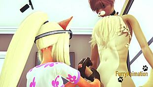 crash bandicoot - coco has hard sex with fox handjob blowjob fucked pov - furry anime manga porn 😜