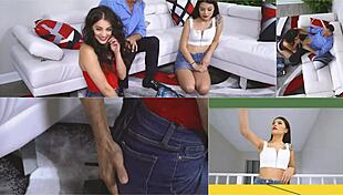 Real College Stepsister Sluts Take Turns Riding Their Step-Bros Big Long Cock - Familystrokes