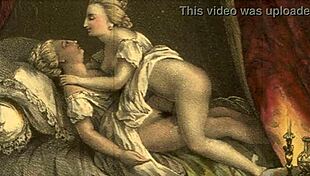 vintage illustration of antique cartoon retro scene