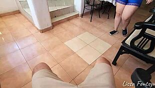 Playing hide and seek with my stepsister ended with my cock in her mouth