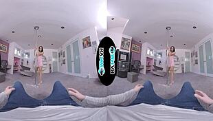 Wild stripper fantasy sex in VR with monster cock