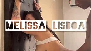 Melissa lisboa takes monster cock creampie