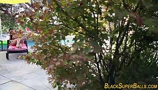 Teen Latina Rides Black Monster Cock In Bikini