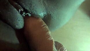 Beautiful Ebony Gets Monster Cock Creampie In Closeup!