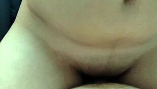 Beautiful girlfriend rides dick and rubs tits to make me cum fast