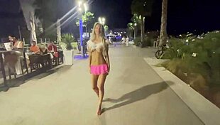 Monika Fox Naked in Public Restaurant!