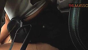 Desperate slut trades sex for taxi fare. Hairy Indian gets hardcore doggystyle in car.