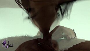 latina whore bends over for group oral and cumshot in corner