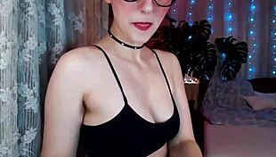 Sexy webcam striptease with natural tits and big ass