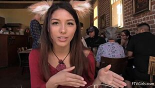 Fox costume leads to intense squirt!