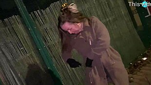 Mature pornstar forgets pussy objects in public