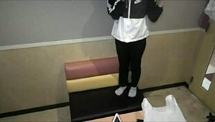 Perverted Couple Nervously Makes Love in Forbidden Place