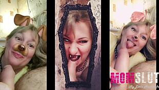 Blonde Mature Feels Young While Sucking Like A Slut