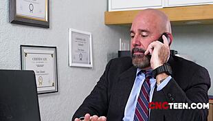 Principal Calls Blonde Student Allie Addison During Freeuse Fucking Session