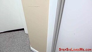 Amateur stepsis sucking dick with handjob and cumshot.