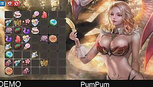 pumpum hentai game with fantasy anime sucking and teasing