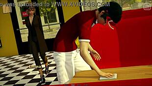 My bully is my lover in this erotic game