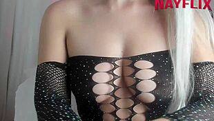 blonde woman in humiliating scenario