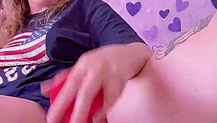 Hot Girl Fucks Herself With A Big Horse Dildo And Squirts!