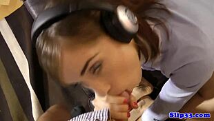 Glamcore Teen Riding Oldmans Dick In Pov