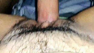 naughty teen cums inside wet pussy, clothes ripped in quickie fuck