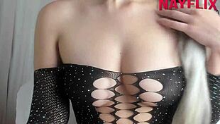 blonde woman in humiliating scenario