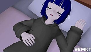 mmd giantess has an encounter with a succubus in the bedroom