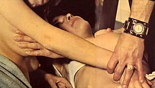 The pleasant world of classic porn threesomes with BIG lady bushes