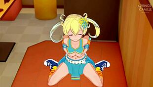 Emo Moegi in Dressing Room Hentai Scene