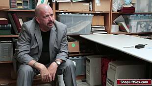 mall officer fucks teen 18+ shoplifter in the back room?