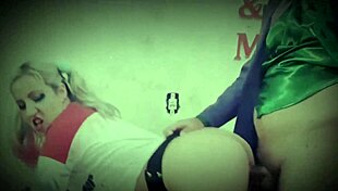 harley quinn at the halloween party, ready for a creampie blowjob?