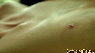 Gay twink gets ass fucked by masseur