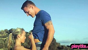 nasty photographer fucks petite model outdoors in doggystyle