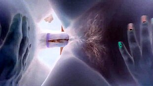 White and black contrasting in intriguing scene