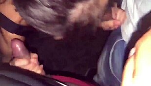 Transando hard in street ANAL with two strangers while cuckold films.