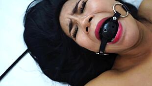 Hot Wax Play with Tied Asian Girlfriend and Spanking