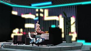 yuuka-san rides in this 3d hentai cowgirl scene